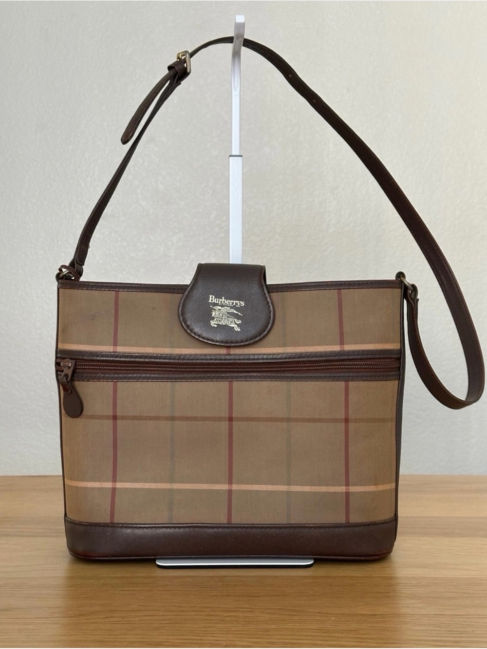 Vintage Burberrys Nova Check Shoulder Bag